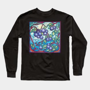 Blueberry drawing Long Sleeve T-Shirt